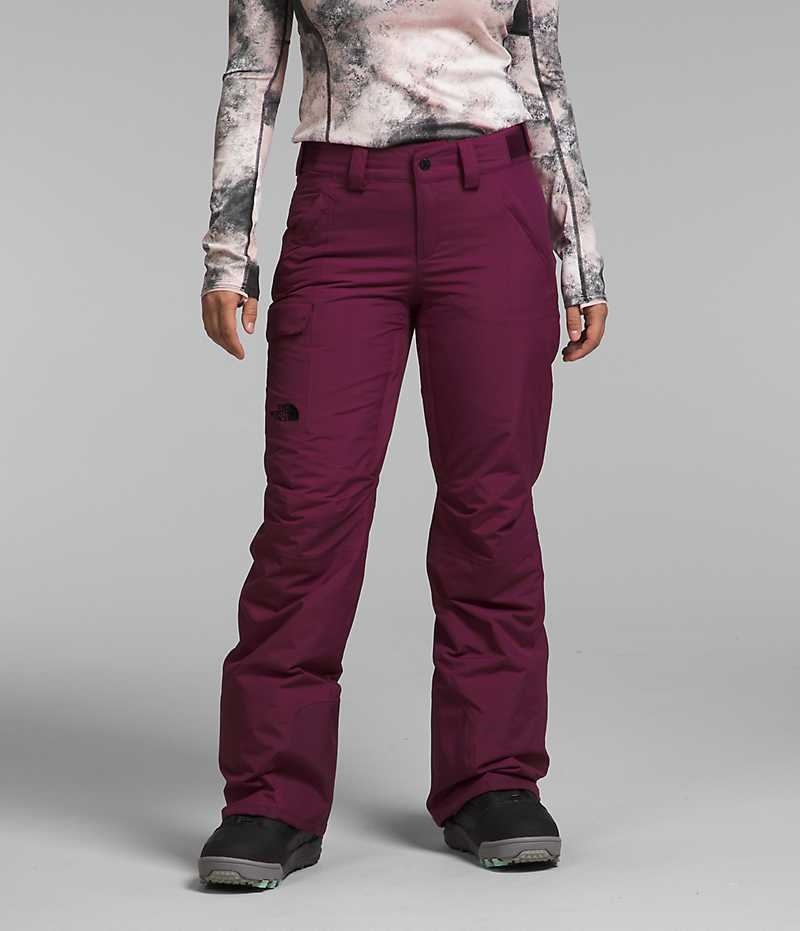 Burgundy The North Face Freedom Women\'s Insulated Pants | MALAYSIA GJHCPA