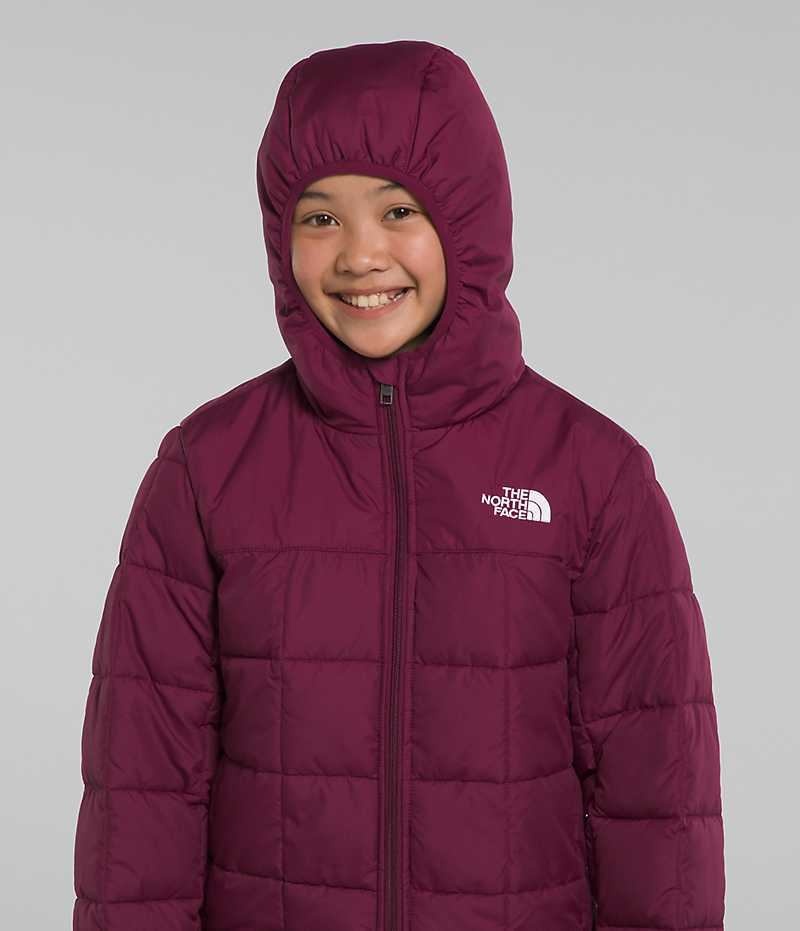 Burgundy The North Face Lhotse Girls' Puffer Jacket | MALAYSIA AGQPFE