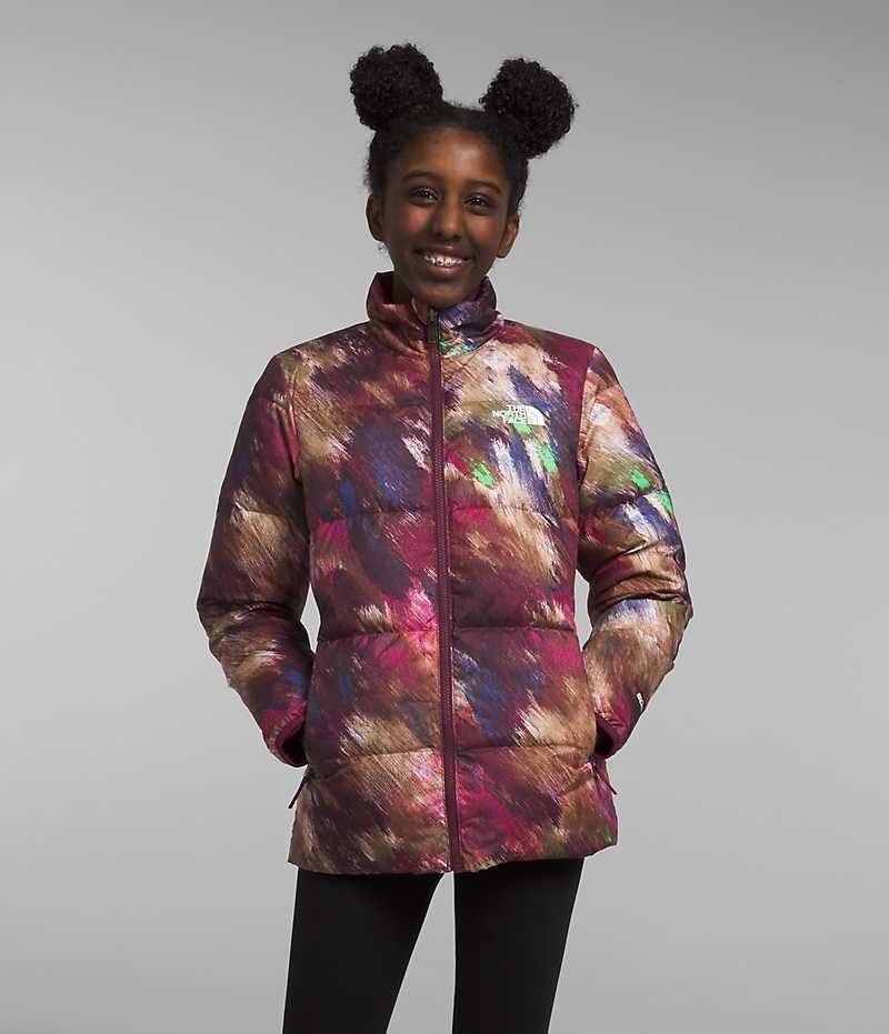 Burgundy The North Face North Triclimate® Girls' Puffer Jacket | MALAYSIA EMSOTG