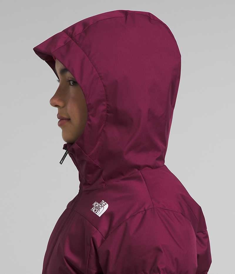 Burgundy The North Face Pallie Girls' Puffer Jacket | MALAYSIA NEIVLC