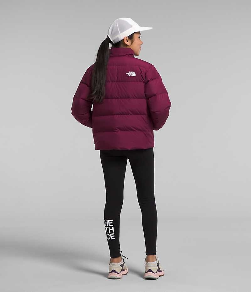 Burgundy The North Face Reversible North Girls' Puffer Jacket | MALAYSIA SYKAPZ