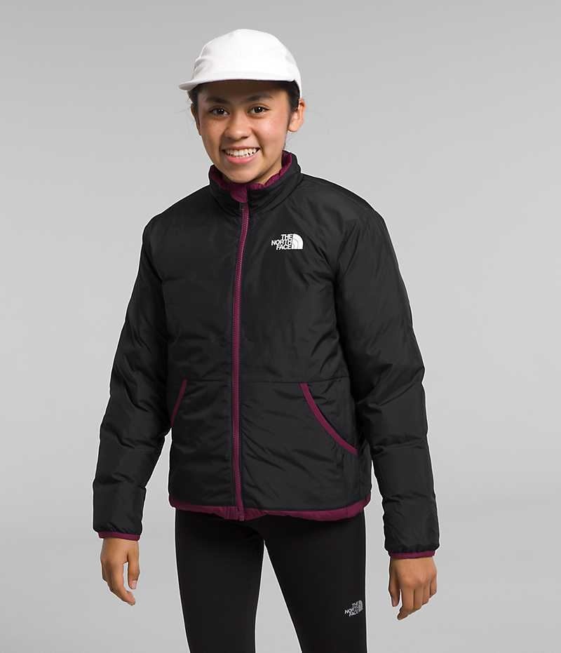 Burgundy The North Face Reversible North Girls' Puffer Jacket | MALAYSIA SYKAPZ