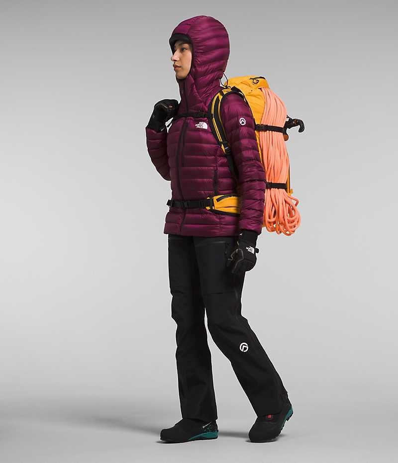 Burgundy The North Face Summit Series Breithorn Hoodie Women's Puffer Jacket | MALAYSIA FTVQXC