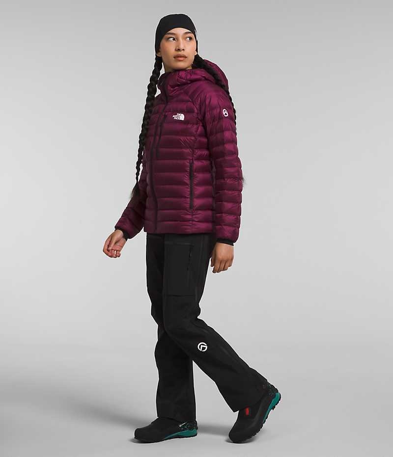 Burgundy The North Face Summit Series Breithorn Hoodie Women's Puffer Jacket | MALAYSIA FTVQXC