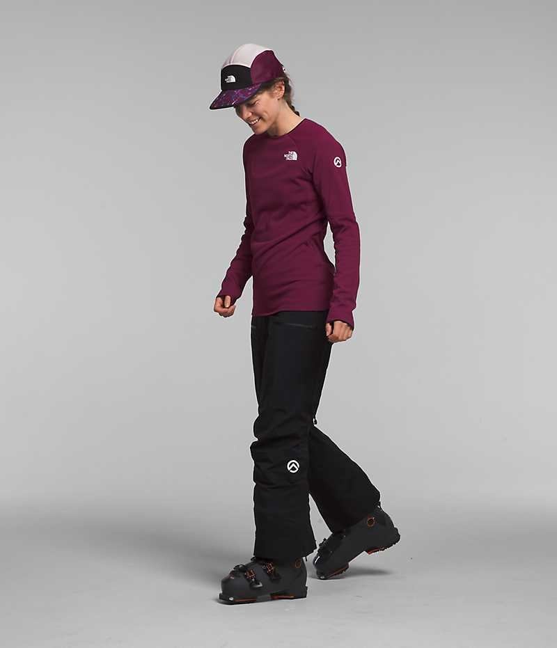 Burgundy The North Face Summit Series FUTUREFLEECE™ Crew Women's Pullover | MALAYSIA KQZMYP