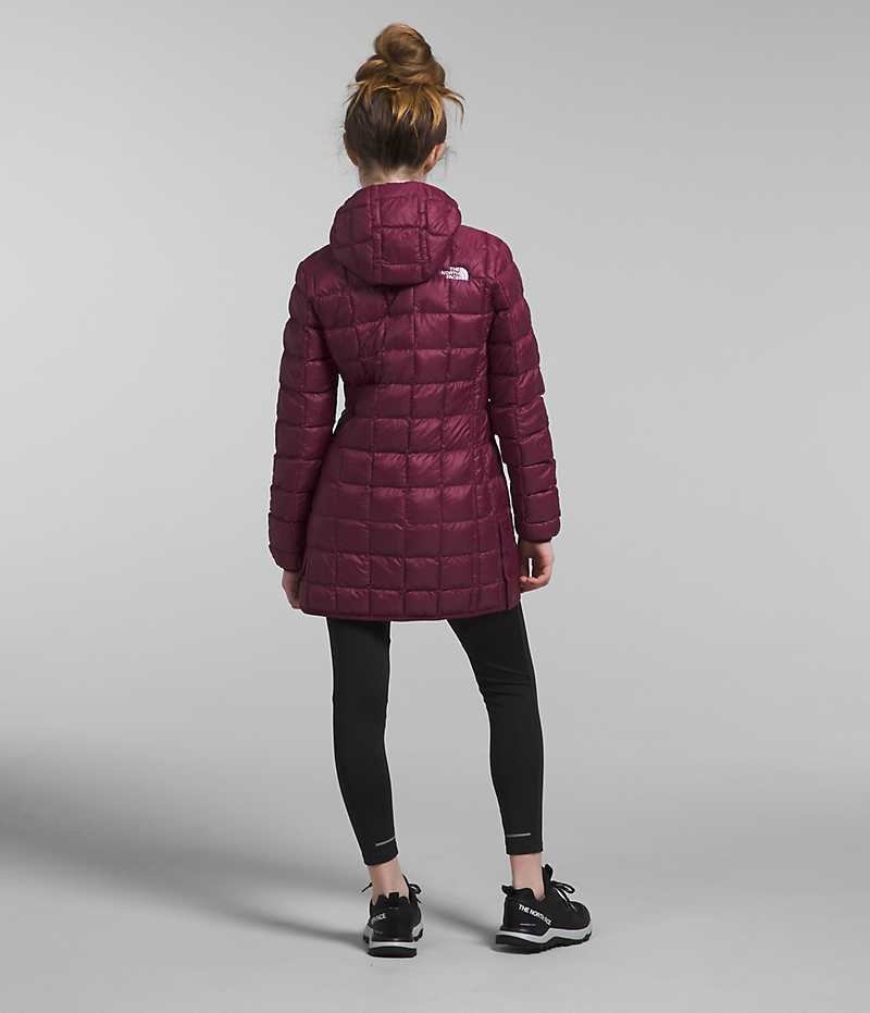 Burgundy The North Face ThermoBall™ Girls' Coat | MALAYSIA XGYTDZ