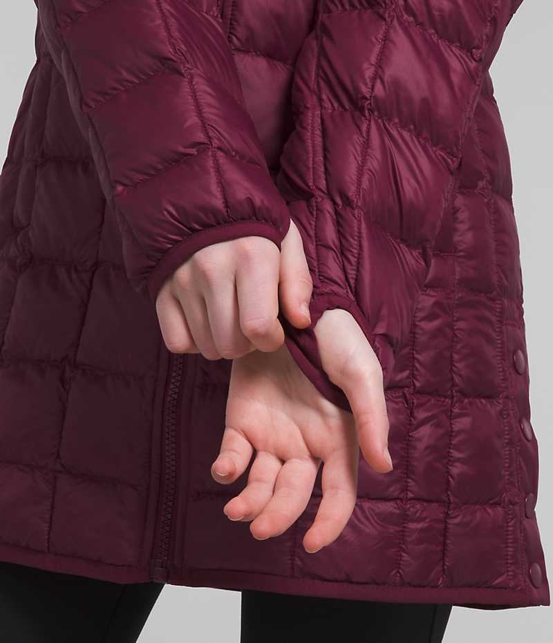 Burgundy The North Face ThermoBall™ Girls' Coat | MALAYSIA XGYTDZ