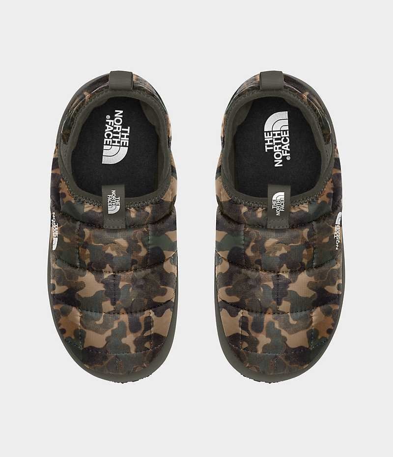 Camo The North Face ThermoBall™ Traction II Girls' Mules | MALAYSIA BCDQSV