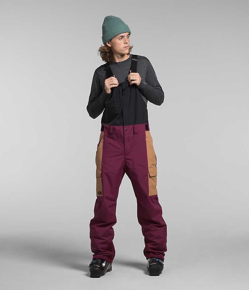 Fuchsia The North Face Freedom Men\'s Bib Pants | MALAYSIA EAQXBW