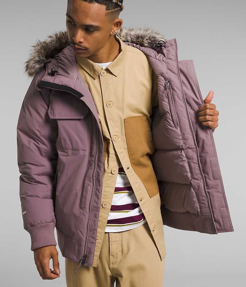 Fuchsia The North Face McMurdo Men's Bomber Jacket | MALAYSIA GQPJRO