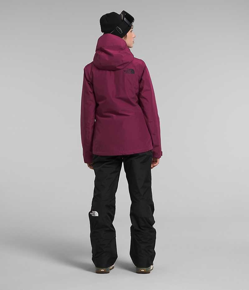 Fuchsia The North Face ThermoBall™ Eco Snow Triclimate® Women's Insulated Jacket | MALAYSIA EYMDZR