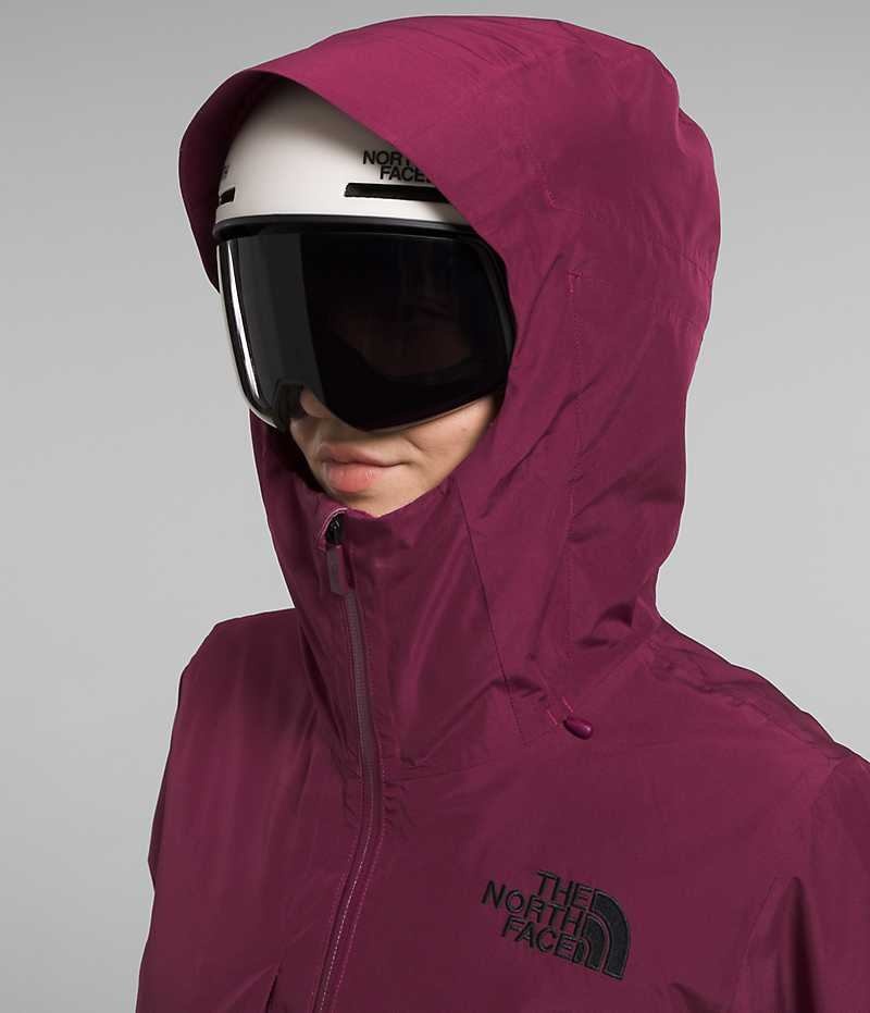 Fuchsia The North Face ThermoBall™ Eco Snow Triclimate® Women's Insulated Jacket | MALAYSIA EYMDZR