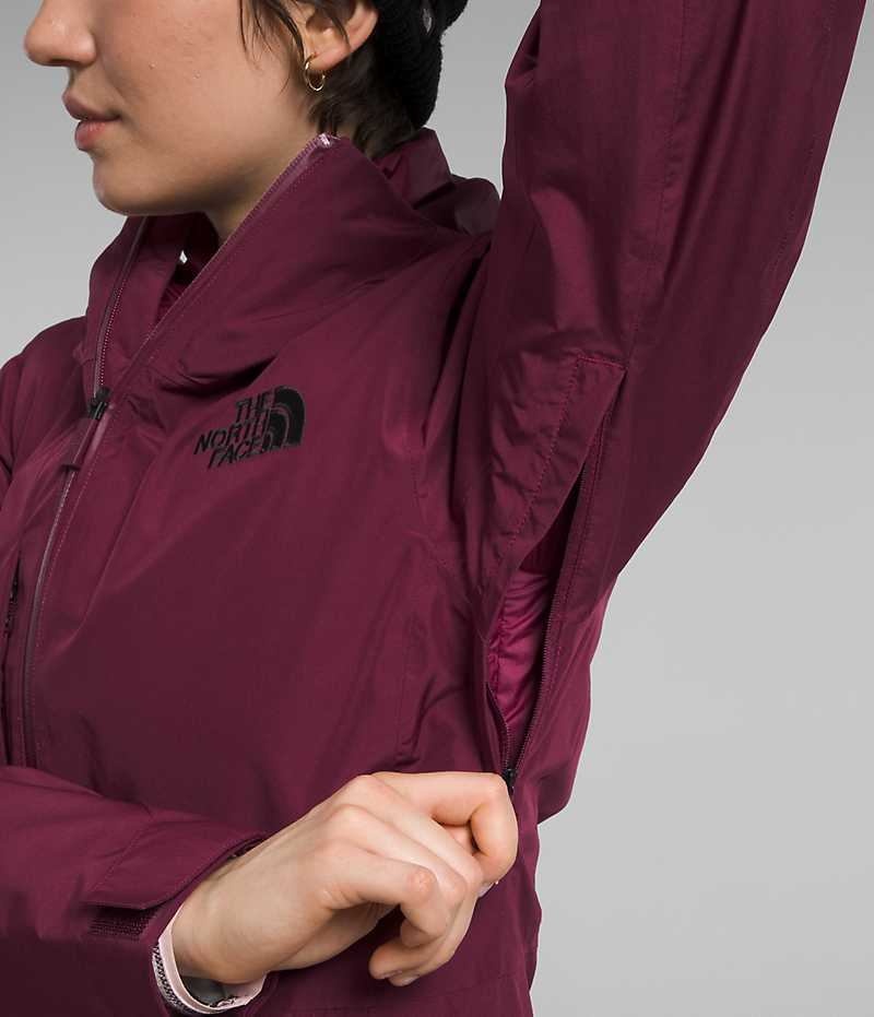 Fuchsia The North Face ThermoBall™ Eco Snow Triclimate® Women's Insulated Jacket | MALAYSIA EYMDZR