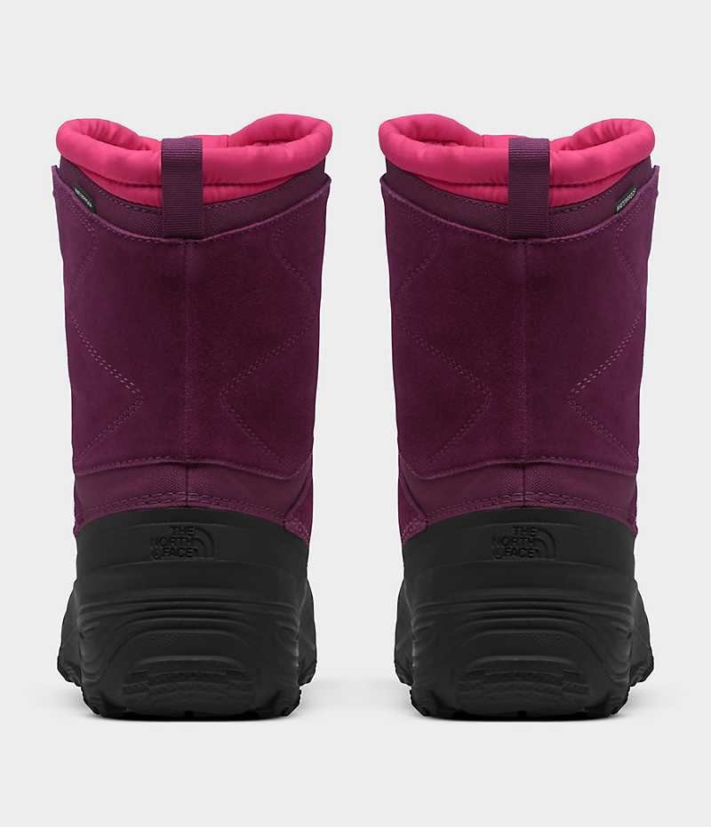 Fuchsia / Black The North Face Alpenglow V Waterproof Boys' Winter Boots | MALAYSIA LKISND