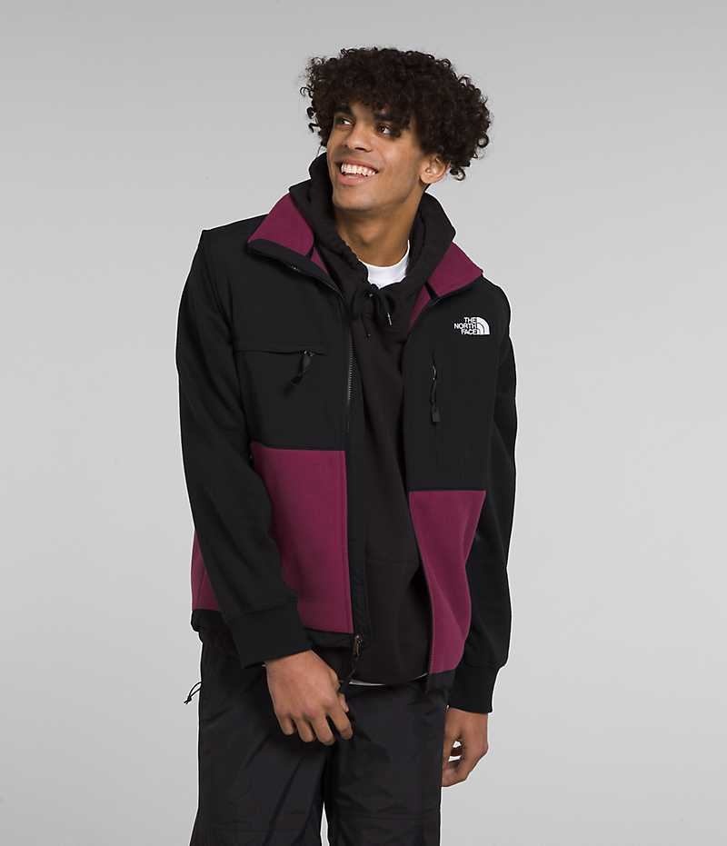 Fuchsia / Black The North Face Denali Men\'s Vest | MALAYSIA FNSGRY