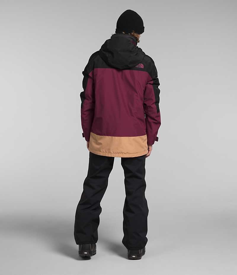 Fuchsia / Black The North Face ThermoBall™ Eco Snow Triclimate® Men's Hooded Jacket | MALAYSIA TFOQAX