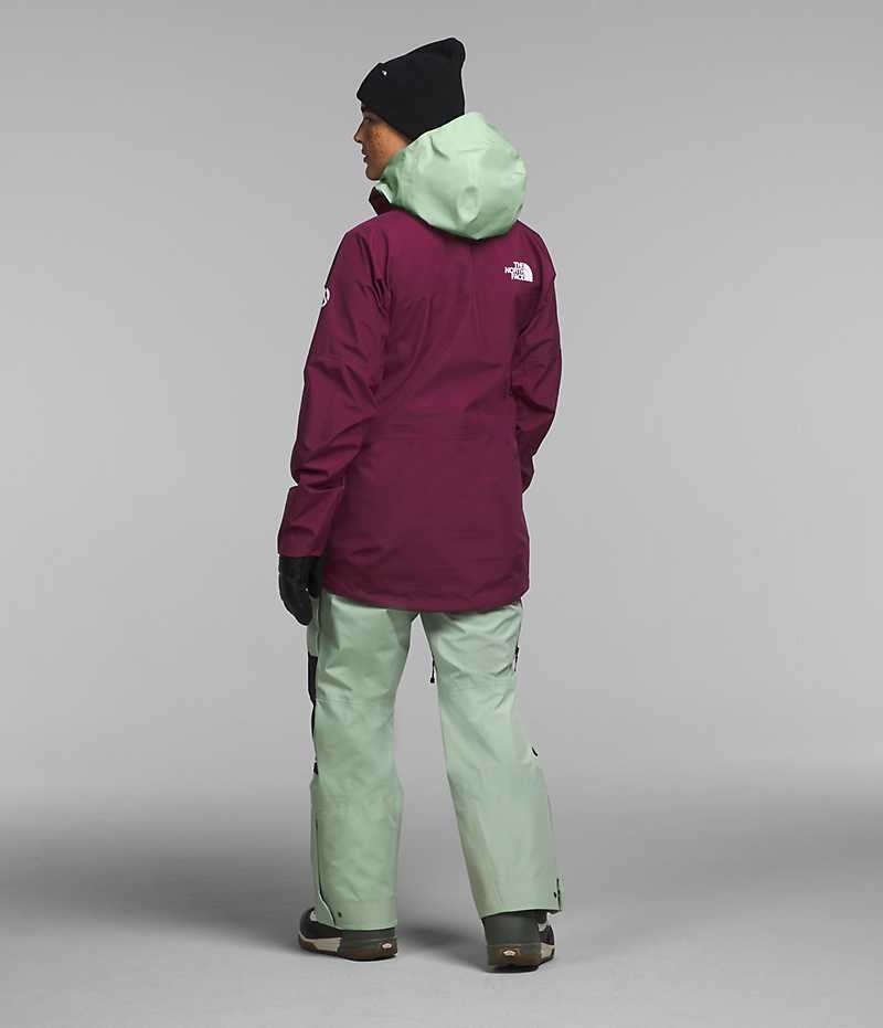 Fuchsia / Mint The North Face Summit Series Verbier GTX Women's Insulated Jacket | MALAYSIA FGQEYX