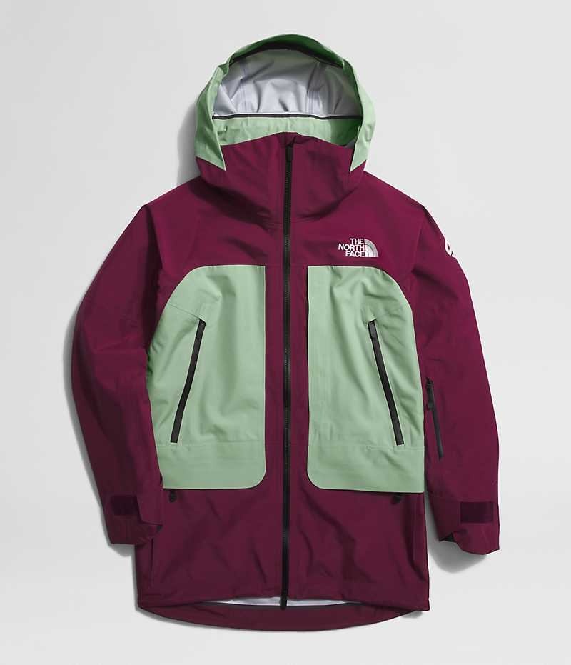 Fuchsia / Mint The North Face Summit Series Verbier GTX Women's Insulated Jacket | MALAYSIA FGQEYX