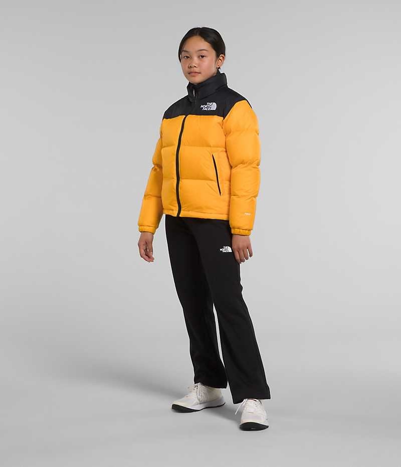 Gold The North Face 1996 Retro Nuptse Girls\' Puffer Jacket | MALAYSIA OGBZCP