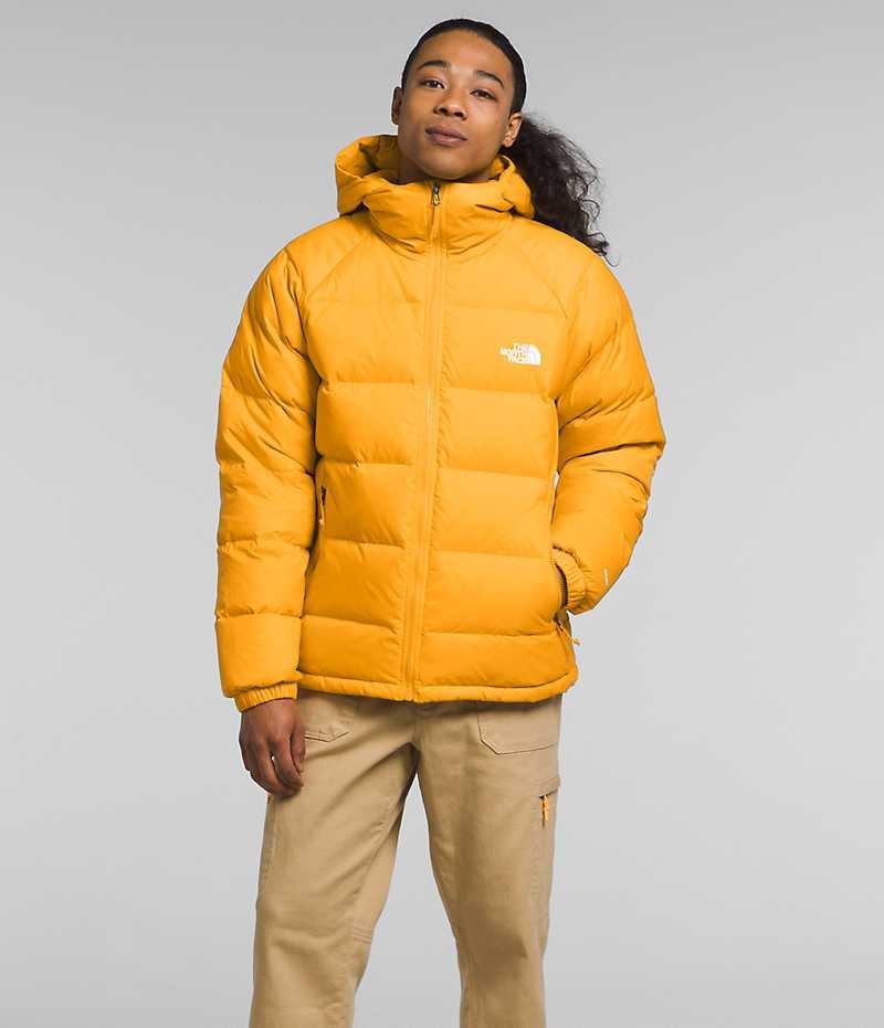 Gold The North Face Hydrenalite™ Hoodie Men\'s Puffer Jacket | MALAYSIA OHZNBV