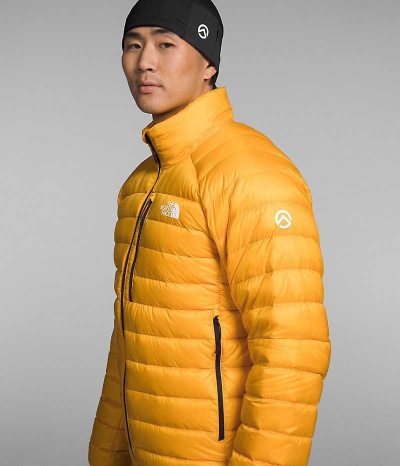 Gold The North Face Summit Breithorn Men\'s Puffer Jacket | MALAYSIA CDUZJV