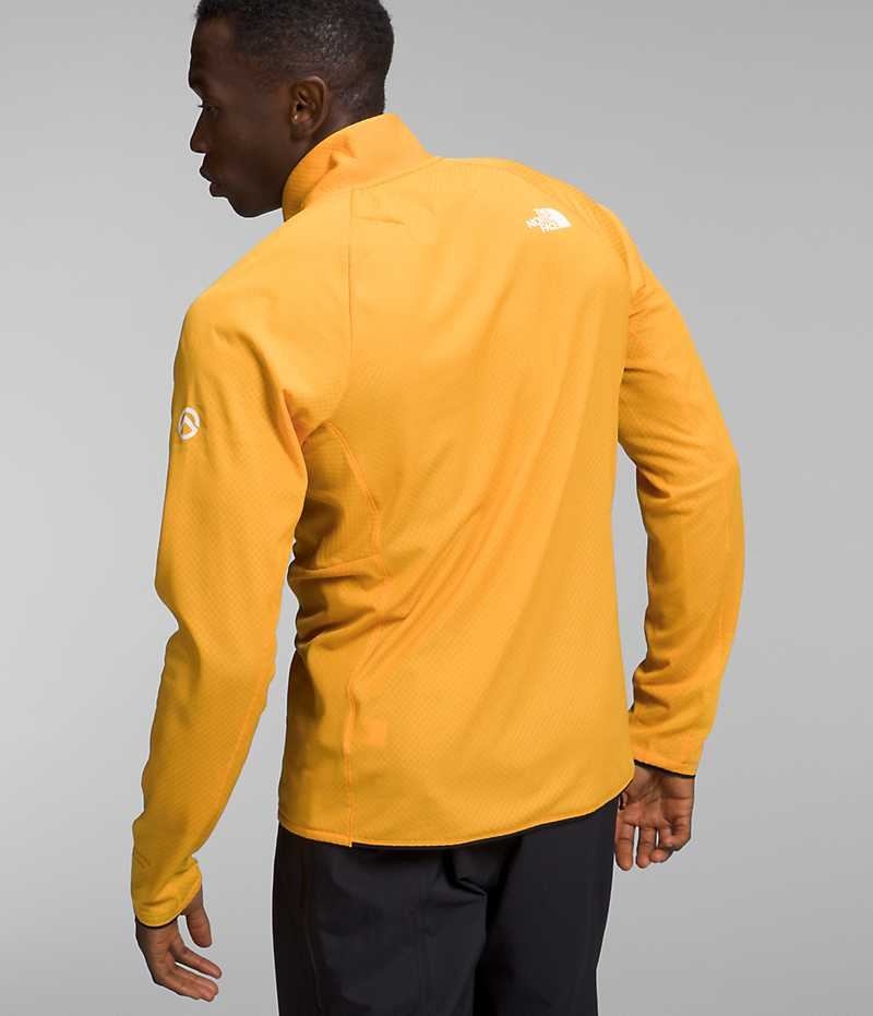 Gold The North Face Summit Series FUTUREFLEECE™ LT ½-Zip Men's Pullover | MALAYSIA AFPQHK