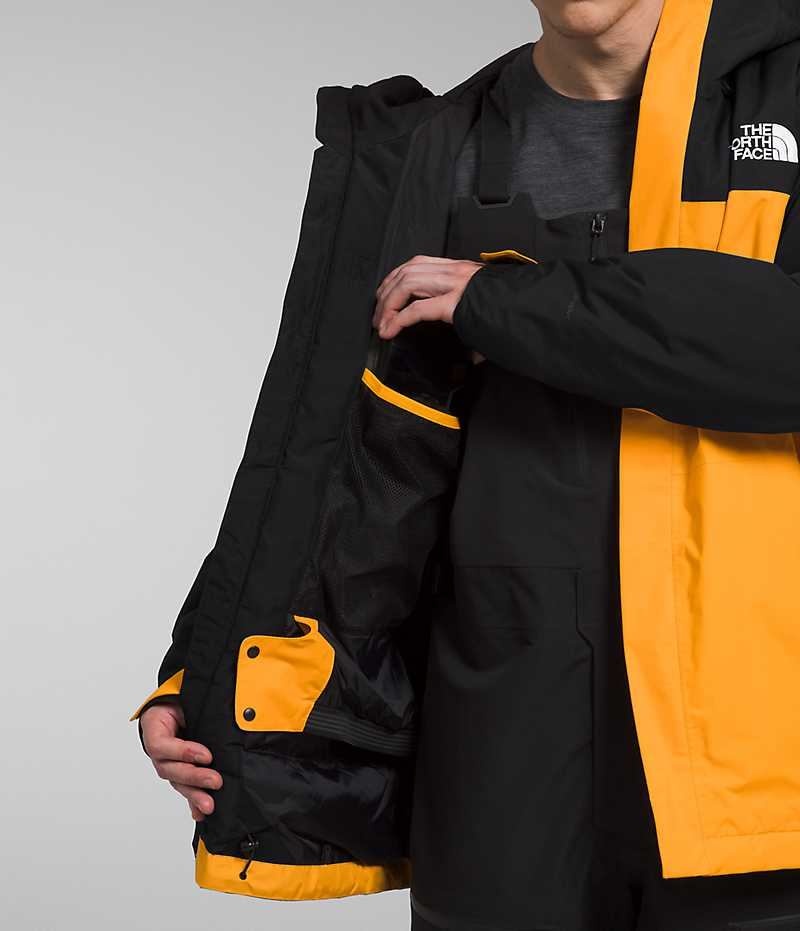 Gold / Black The North Face Freedom Men's Insulated Jacket | MALAYSIA QABIKY