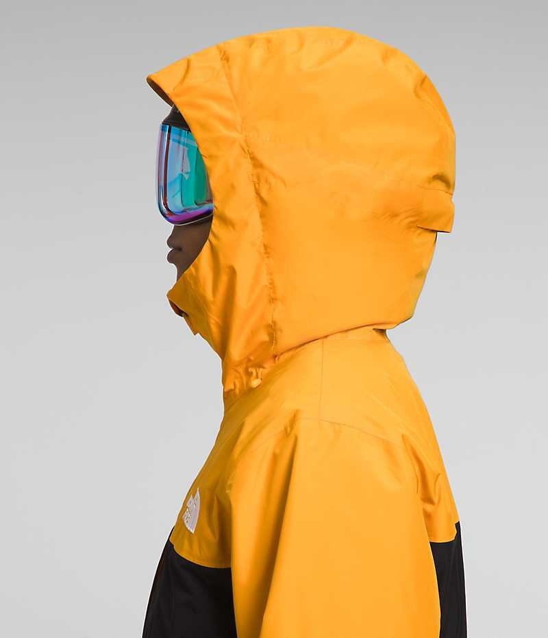 Gold / Black The North Face ThermoBall™ Eco Snow Triclimate® Men's Hooded Jacket | MALAYSIA DCMIPX