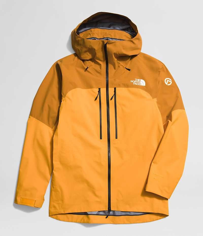 Gold / Yellow The North Face Summit Series Pumori GTX Pro Men's Insulated Jacket | MALAYSIA WBSROG