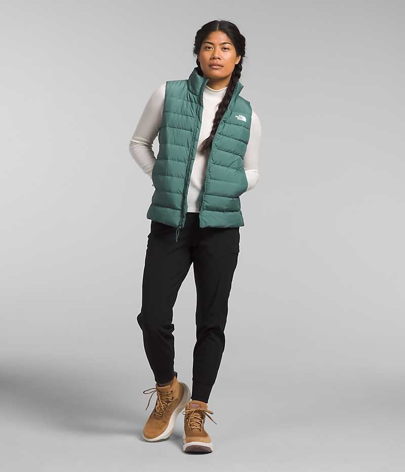 Green The North Face Aconcagua 3 Women's Vest | MALAYSIA DSHQJA