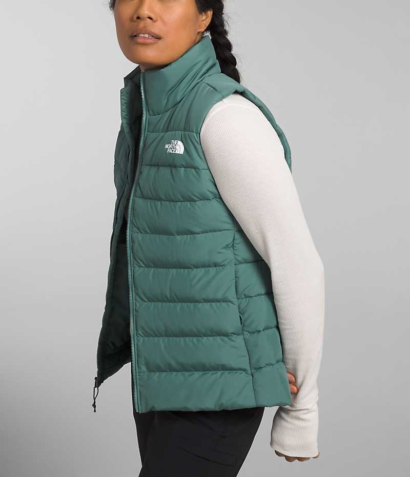 Green The North Face Aconcagua 3 Women's Vest | MALAYSIA DSHQJA