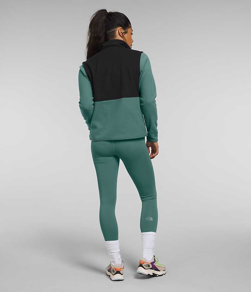 Green The North Face Alpine Polartec® 100 Women's Fleece Jacket | MALAYSIA YWFZJX