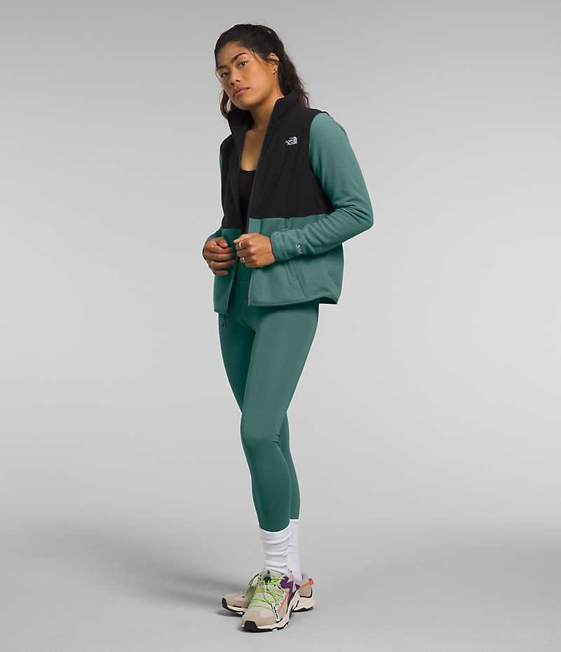 Green The North Face Alpine Polartec® 100 Women's Fleece Jacket | MALAYSIA YWFZJX