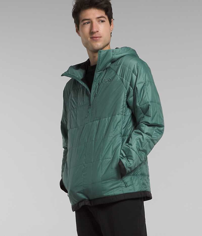 Green The North Face Circaloft ¼-Zip Pullover Men's Puffer Jacket | MALAYSIA CPXJYL