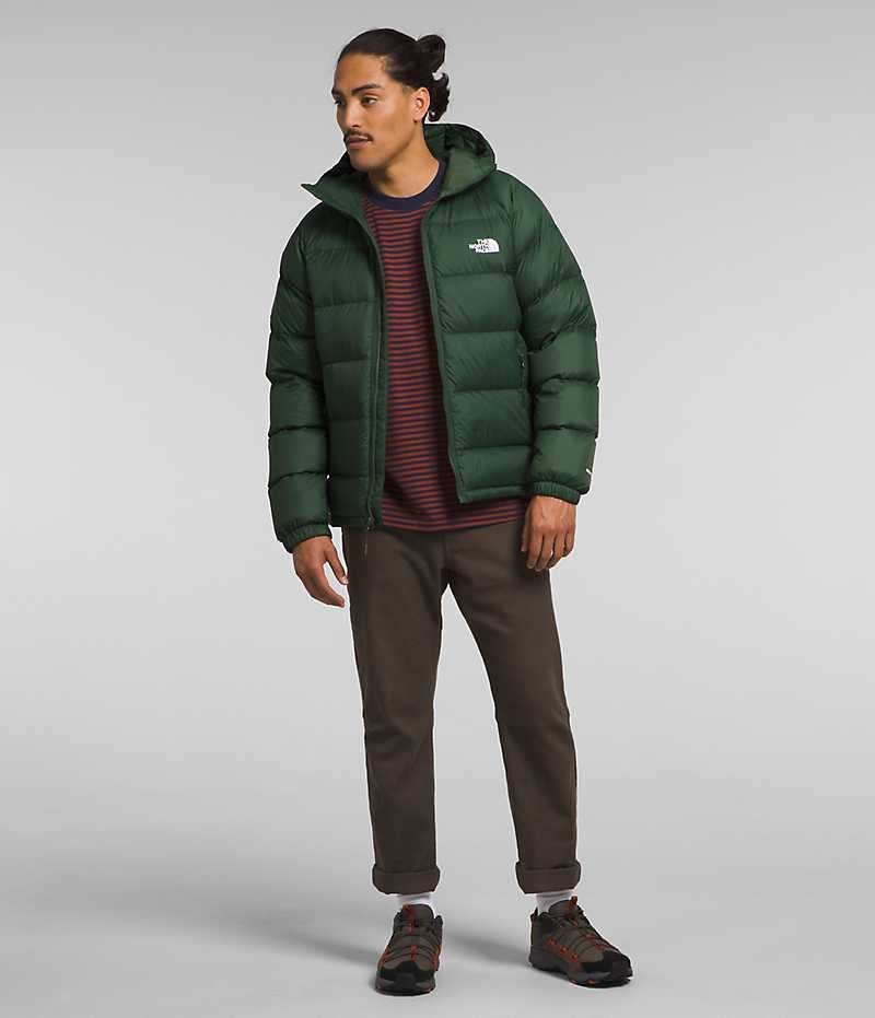 Green The North Face Hydrenalite™ Hoodie Men's Puffer Jacket | MALAYSIA QVMIEW