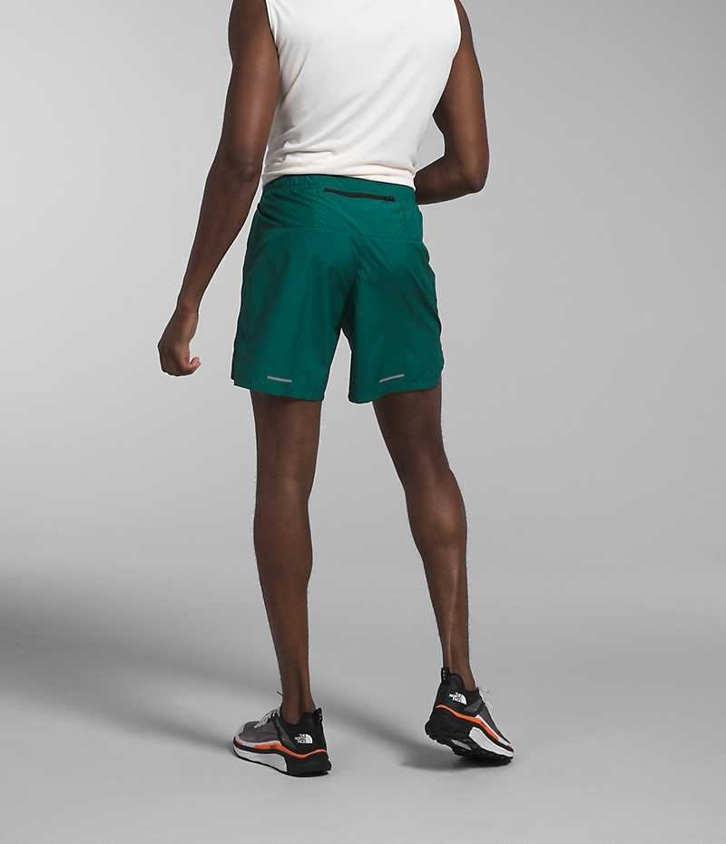 Green The North Face Limitless Run Men's Shorts | MALAYSIA OIYSLK