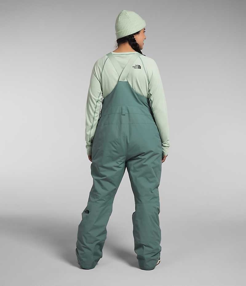 Green The North Face Plus Freedom Insulated Women's Bib Pants | MALAYSIA KQWHBV