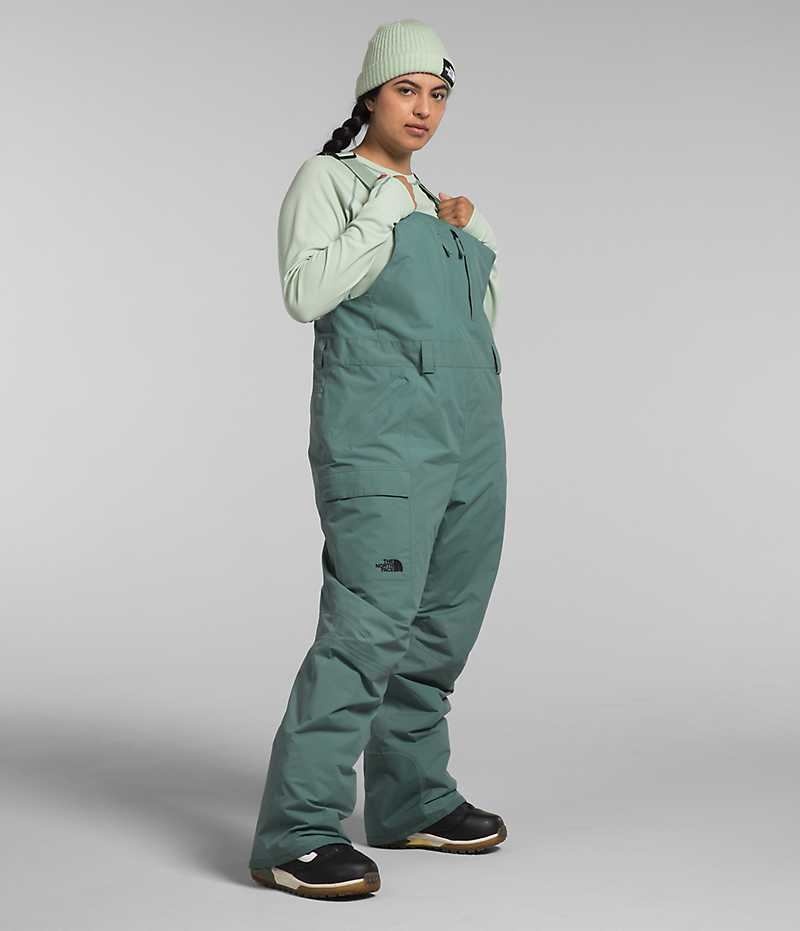 Green The North Face Plus Freedom Insulated Women's Bib Pants | MALAYSIA KQWHBV