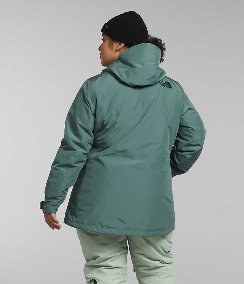 Green The North Face Plus ThermoBall™ Eco Snow Triclimate® Women's Insulated Jacket | MALAYSIA YCQDUI