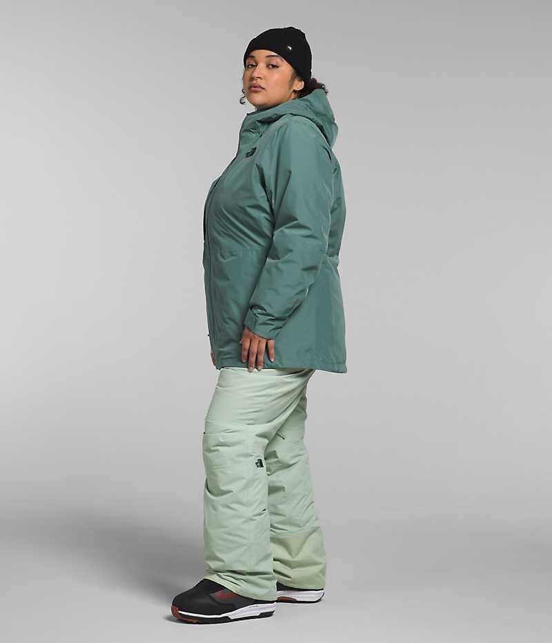 Green The North Face Plus ThermoBall™ Eco Snow Triclimate® Women's Insulated Jacket | MALAYSIA YCQDUI