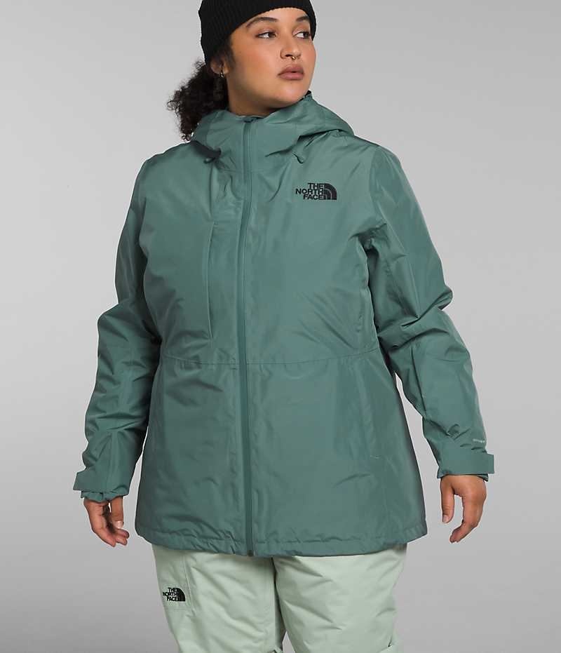 Green The North Face Plus ThermoBall™ Eco Snow Triclimate® Women\'s Insulated Jacket | MALAYSIA YCQDUI