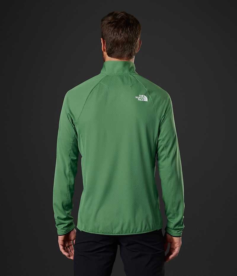 Green The North Face Summit Series FUTUREFLEECE™ LT ½-Zip Men's Pullover | MALAYSIA OCZGLP