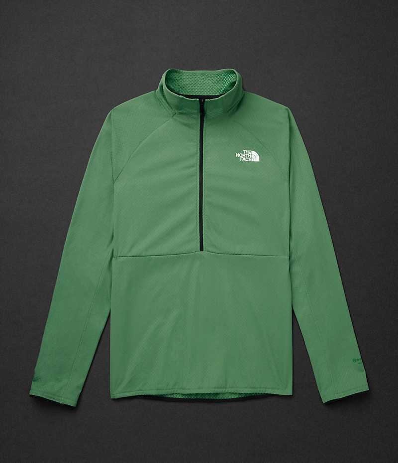 Green The North Face Summit Series FUTUREFLEECE™ LT ½-Zip Men's Pullover | MALAYSIA OCZGLP