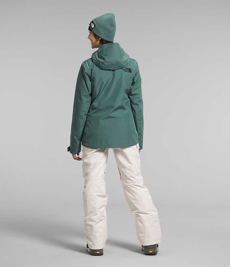 Green The North Face ThermoBall™ Eco Snow Triclimate® Women's Insulated Jacket | MALAYSIA CIJXSB