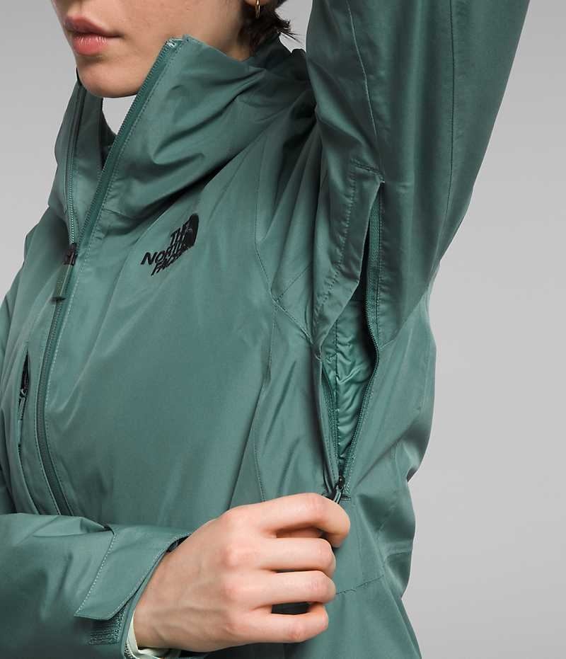 Green The North Face ThermoBall™ Eco Snow Triclimate® Women's Insulated Jacket | MALAYSIA CIJXSB