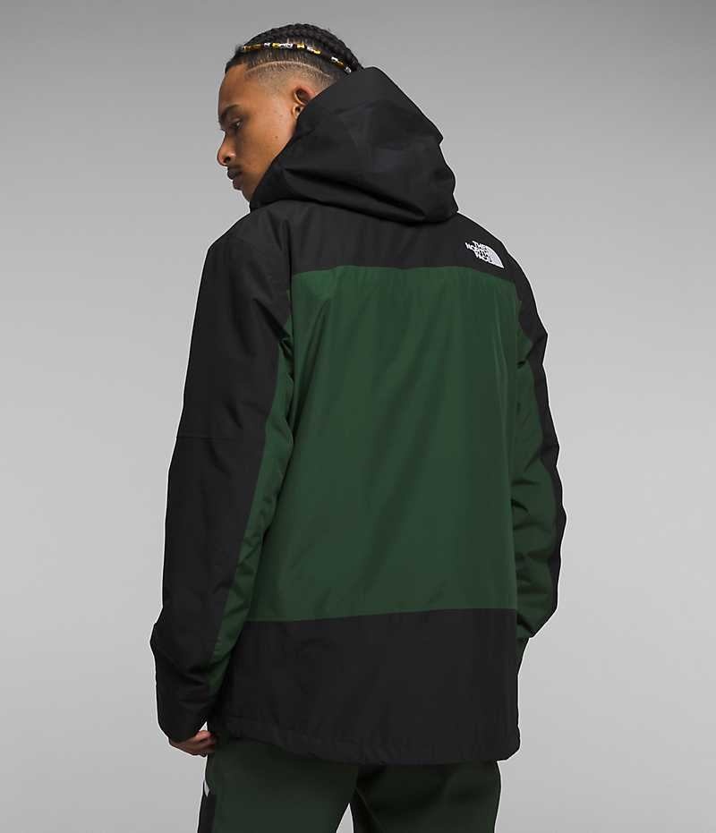 Green / Black The North Face Clement Triclimate® Men's Insulated Jacket | MALAYSIA RFUYVD