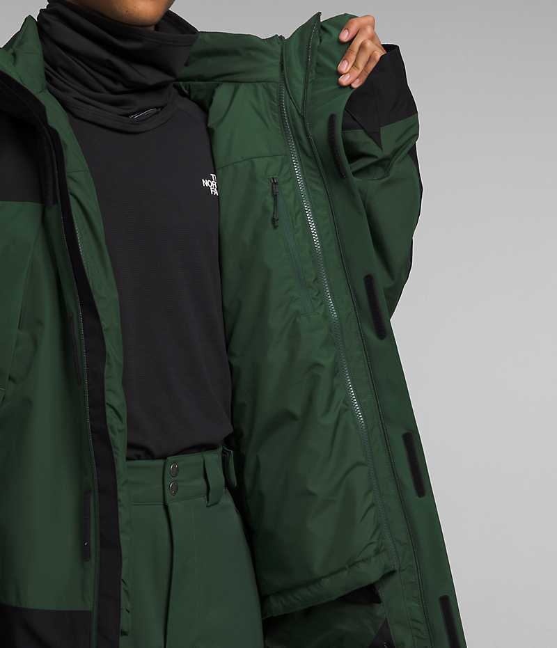 Green / Black The North Face Clement Triclimate® Men's Insulated Jacket | MALAYSIA RFUYVD