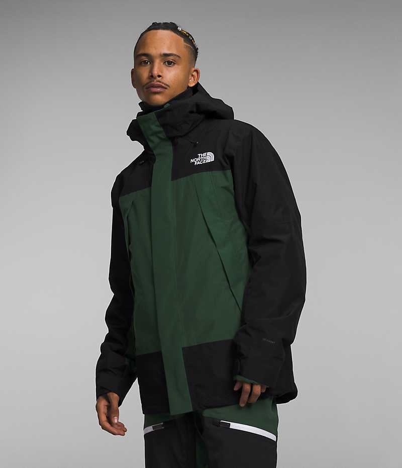 Green / Black The North Face Clement Triclimate® Men\'s Insulated Jacket | MALAYSIA RFUYVD