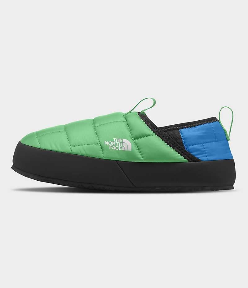 Green / Blue The North Face ThermoBall™ Traction II Girls\' Mules | MALAYSIA HTSGVM