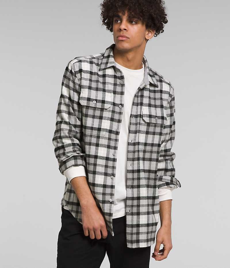 Grey The North Face Arroyo Flannel Men\'s Shirt | MALAYSIA XJUABC